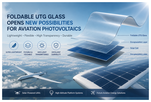 Le verre UTG pliable ouvre de nouvelles possibilités pour le photovoltaïque aéronautique