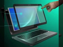 Module d'affichage du panneau d'écran tactile à couverture en aluminosilicate résistant aux chocs